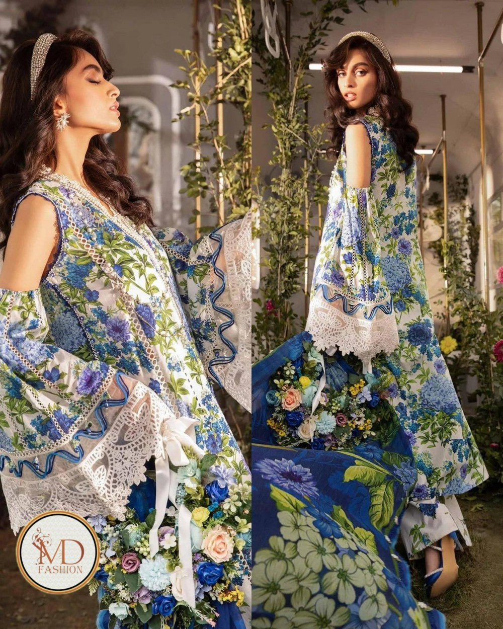 Maria b mprint 2102b 3pcs lawn suit