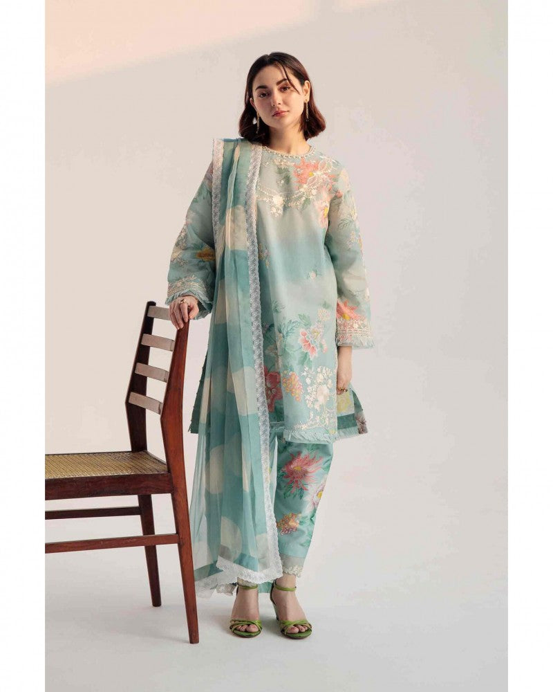 Coco by Zara Shahjahan lawn with chiffon duppata