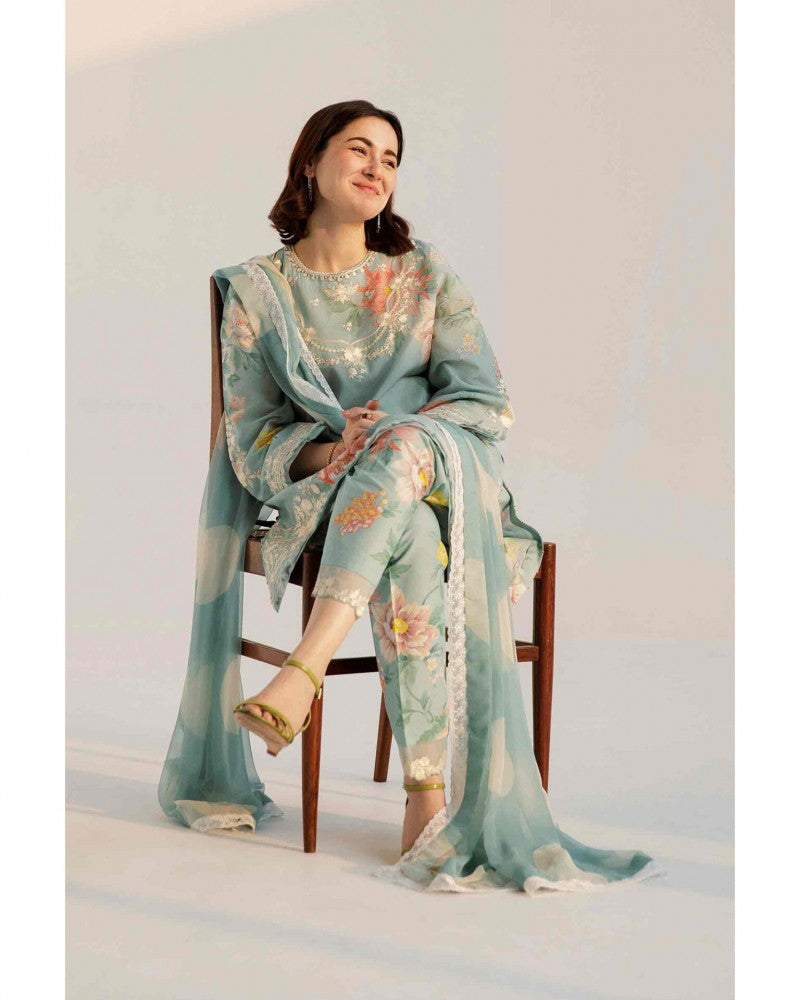 Coco by Zara Shahjahan lawn with chiffon duppata