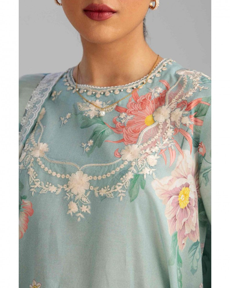 Coco by Zara Shahjahan lawn with chiffon duppata