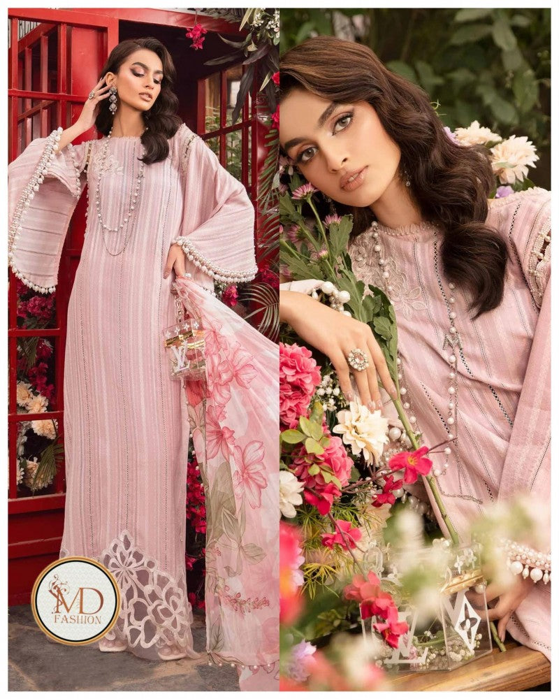 Maria B M Prints Spring 24 MPT-2109-A PINK