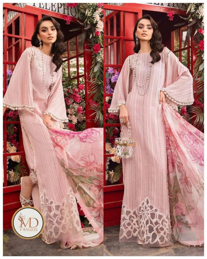 Maria B M Prints Spring 24 MPT-2109-A PINK