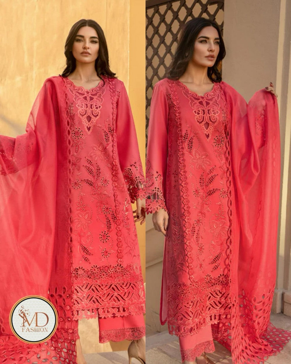 Rang Rasia red heavy embroidered dress