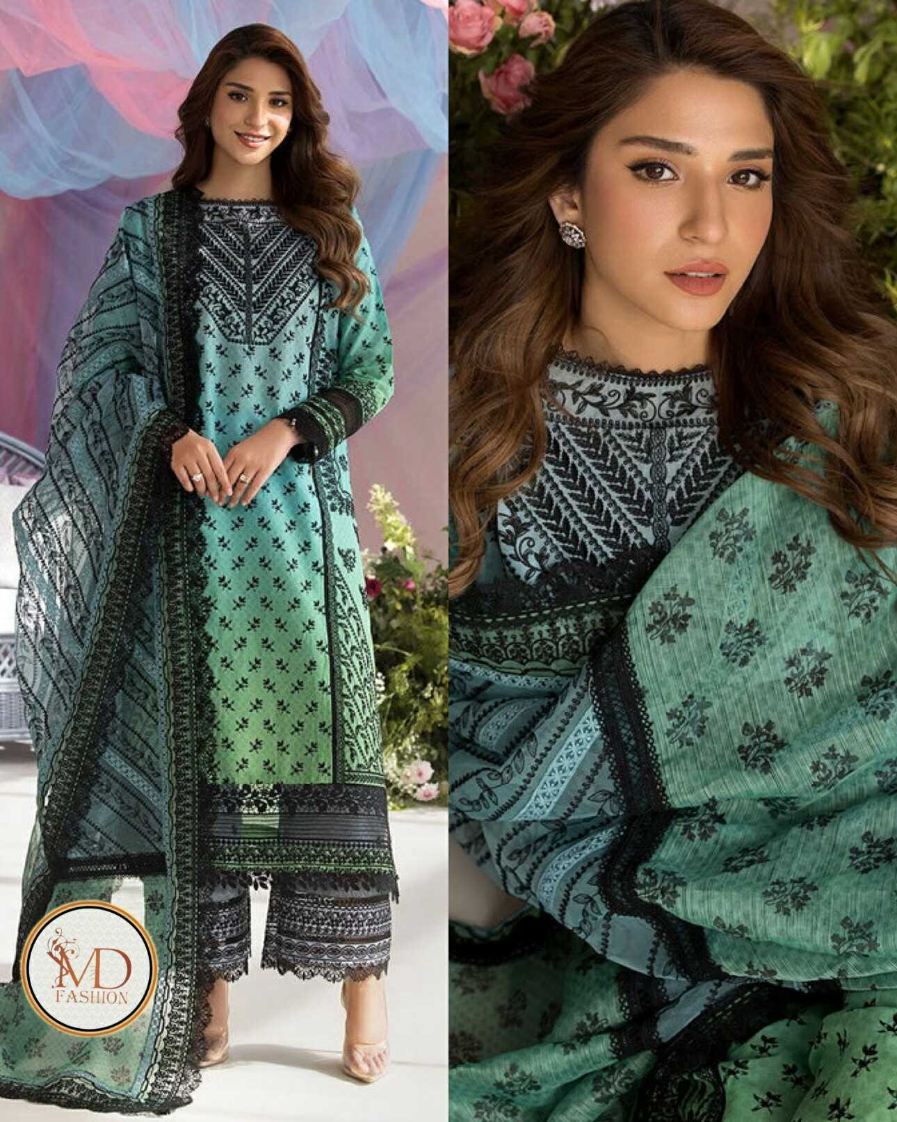 Sobia Nazeer TieNdye Green Ramsha Khan