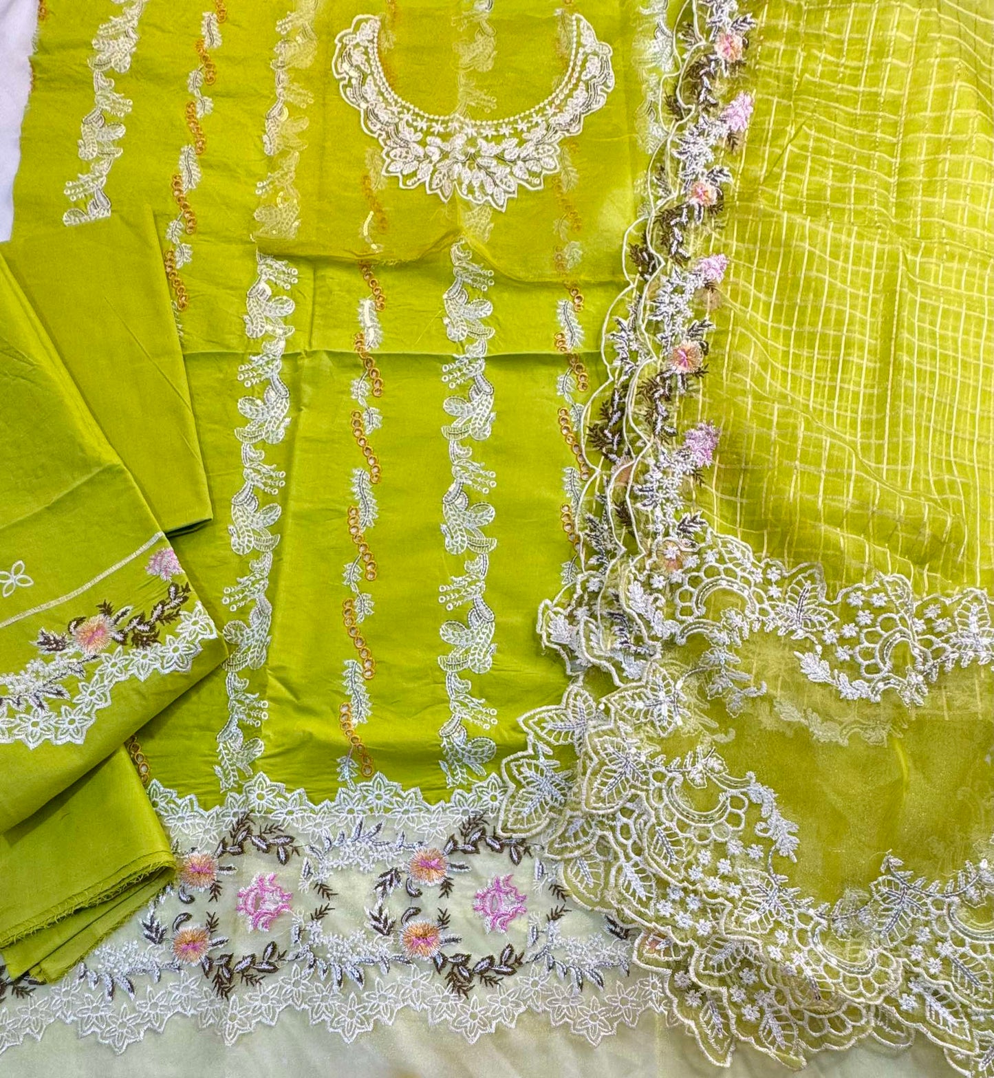 Tawwakal Dhani Heavily embroidered dress