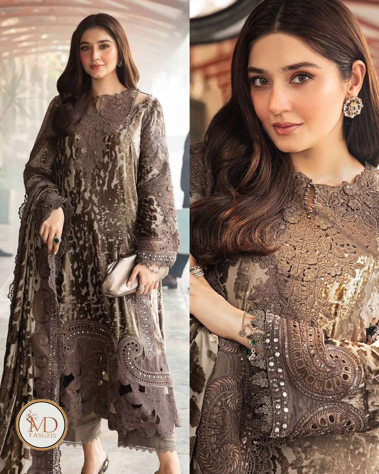 Maria b Dur Fishan printed lawn