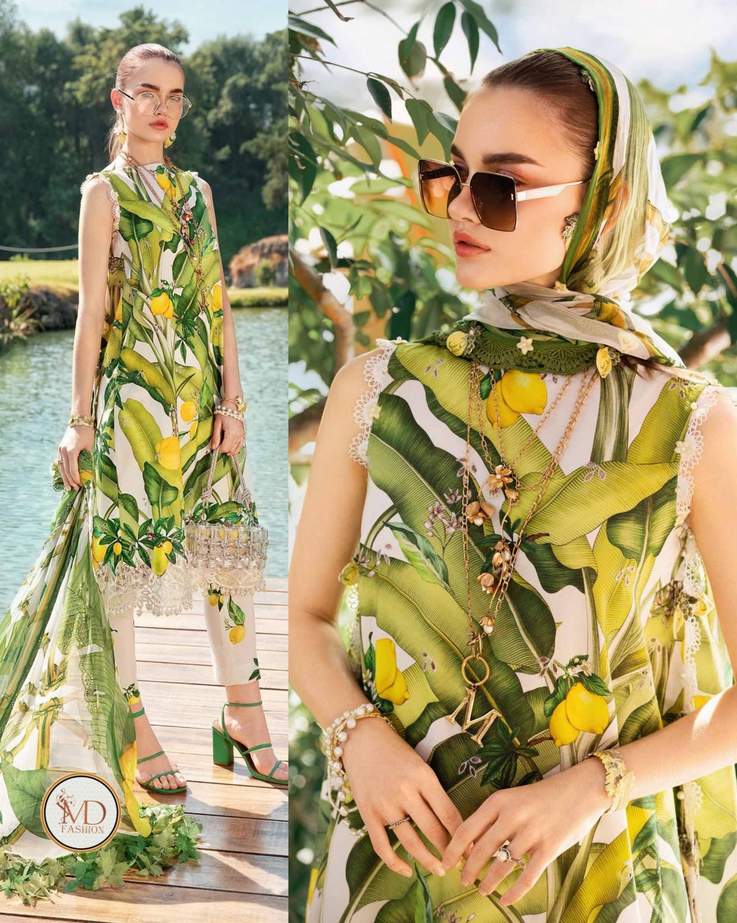 Maria b Lemon Green 3a mprint