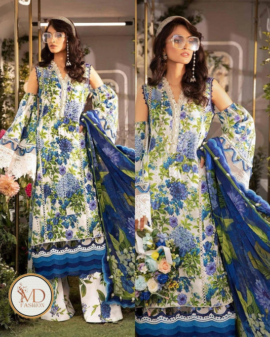 Maria b mprint 2102b 3pcs lawn suit