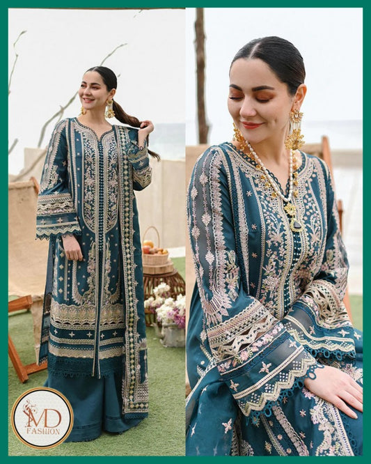 Qalamkar ZAHRA Sahil Luxury Chikankari Lawn