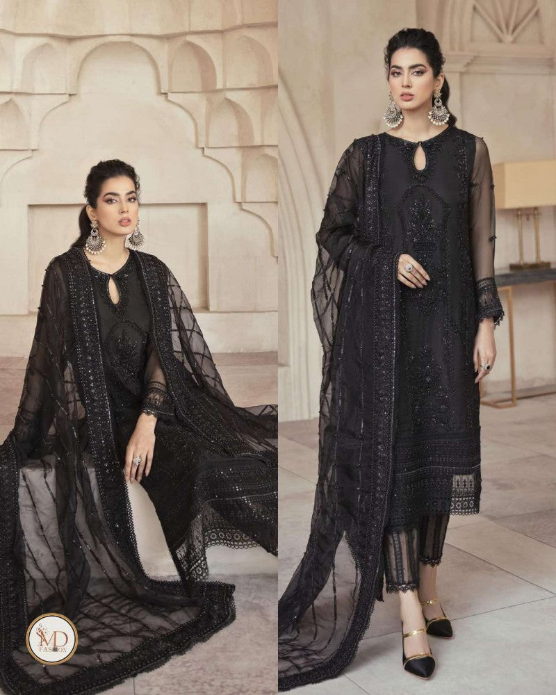 Mushq Black opium full net dress