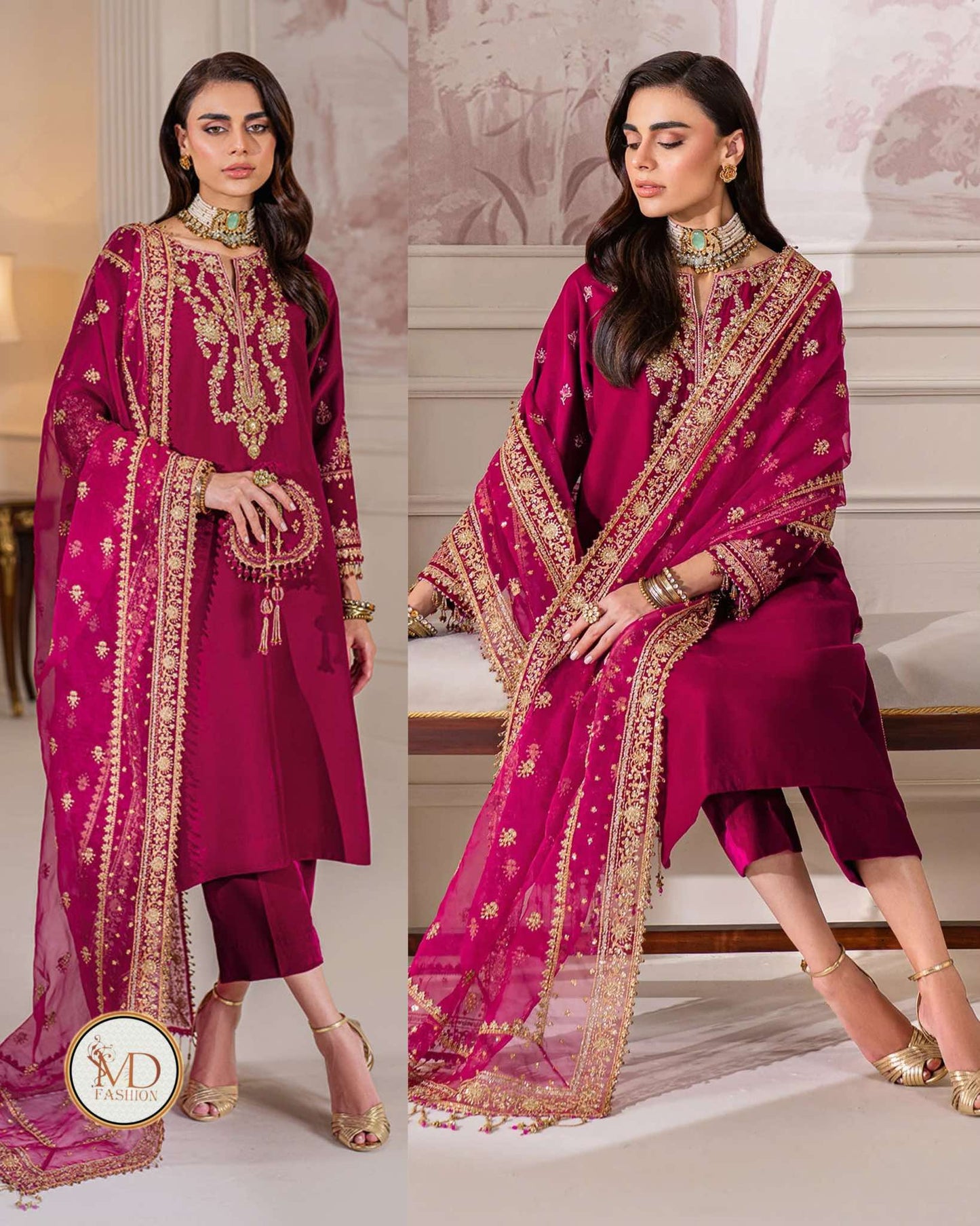 BAROQUE 11000 MICRO VELVET with clutch