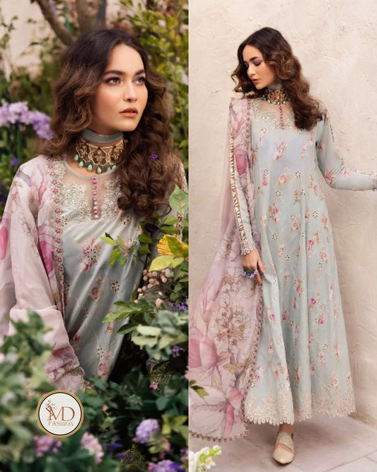 Iznik DL 10 lawn chikenkari dress