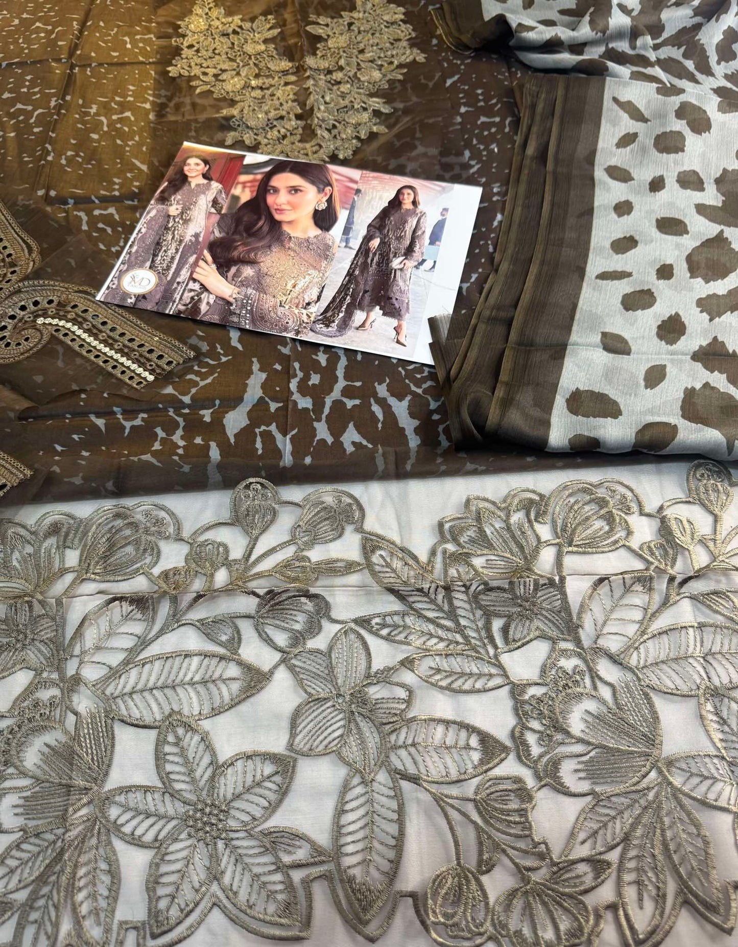 Maria b Dur Fishan printed lawn