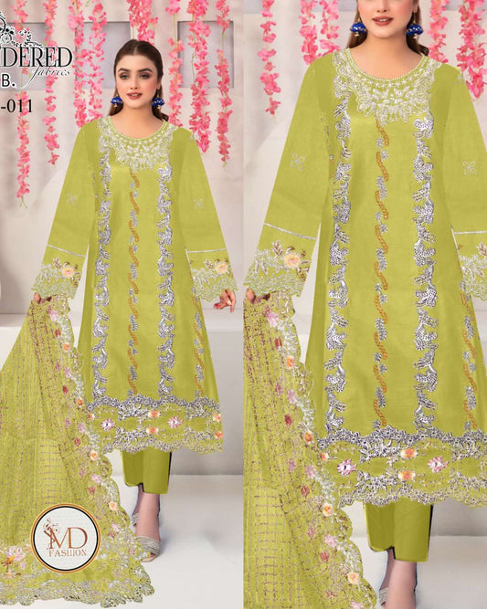 Tawwakal Dhani Heavily embroidered dress